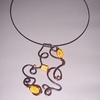 collier choco/orange 14euros