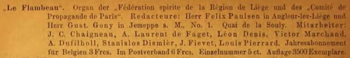 Le Flambeau avec Gust. Gony en 1895 (Die Übersinnliche Welt, v3-4, 1895-1896)(iapsop.com)