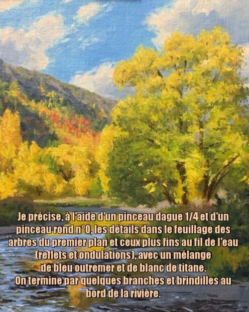 Dessin et peinture - vidéo 3335 : Comment peindre les arbres en automne ? - acrylique ou huile.