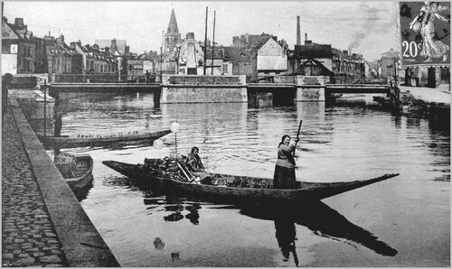 La femme de l'hortillon à Amiens au début du XXe siècle