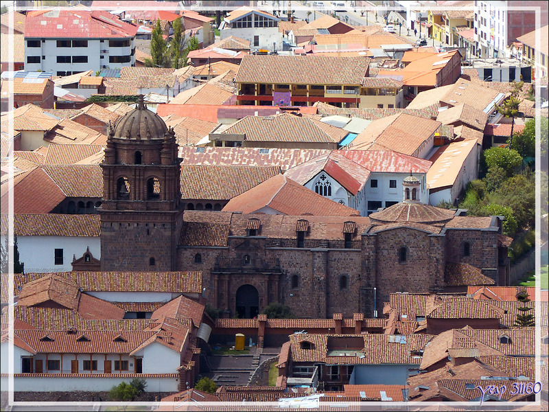 Quelques églises de Cuzco vues du sommet de la forteresse de Sacsayhuamán - Pérou