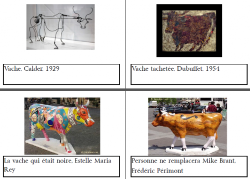 Les vaches dans l'art