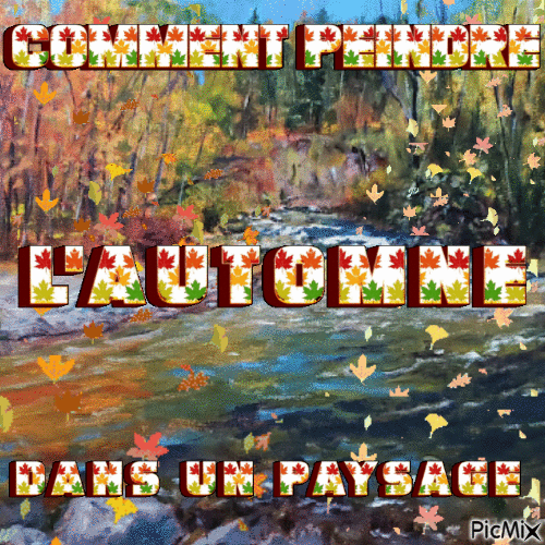 Dessin et peinture - vidéo 4141 : Comment peindre les couleurs de l'automne dans un paysage ? - acrylique, huile.