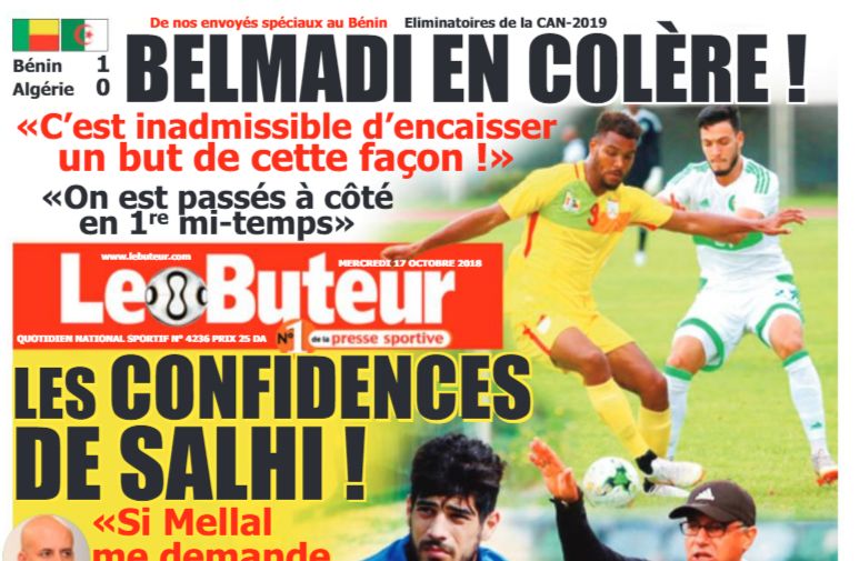 Mardi 16.10.2018 à Cotonou Q.CAN Retour Bénin-EN 1-0