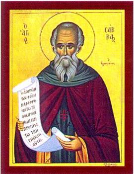 Saint Sabas, Abbé en Palestine († 531)