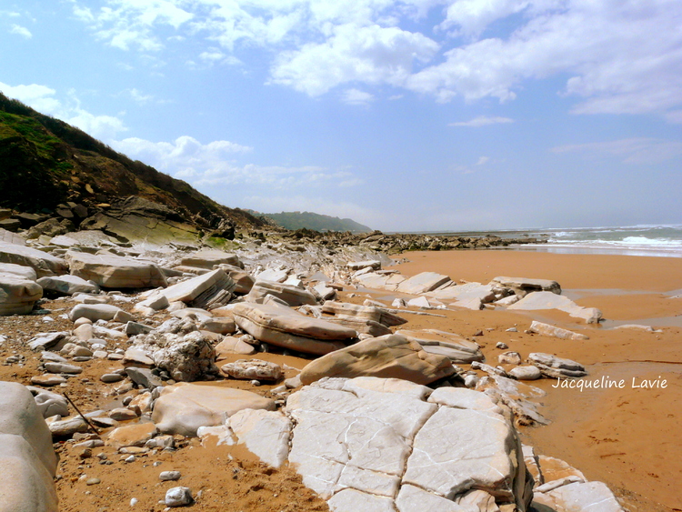 BIDART La plage de l' Ouhabia