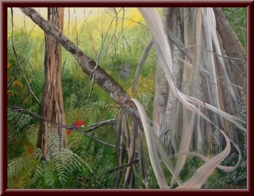 "En Australie, des oiseaux", une exposition de peintures de Dominique Masson à Saint Marc sur Seine...