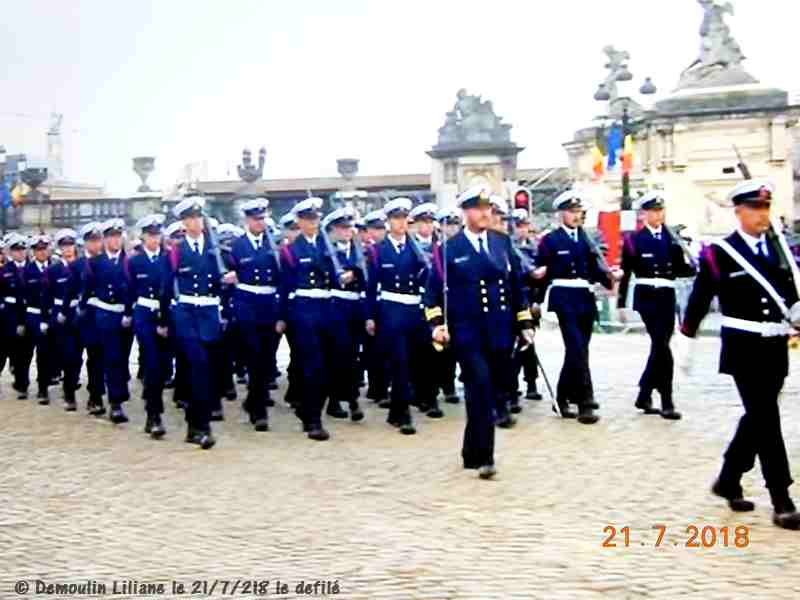 NOTRE DEFILE MILITAIRE DU 21/7/2018 A BRUXELLES