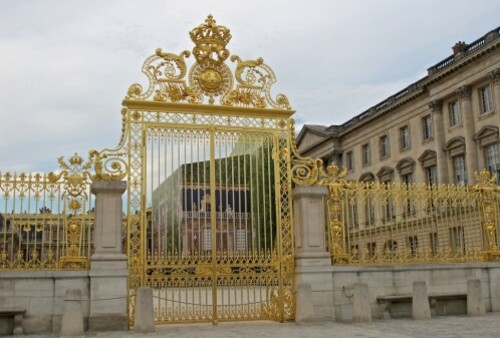 Trompe-l'oeil grille château Versailles 7
