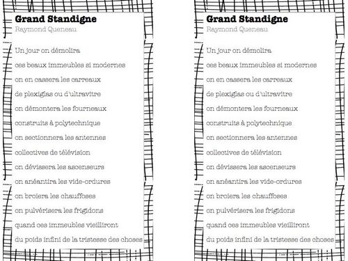 grand standigne, Raymond Queneau-ce1 ce2