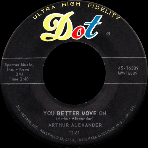 Arthur Alexander : Album " You Better Move On " Dot Records DLP 25434 [ US ]