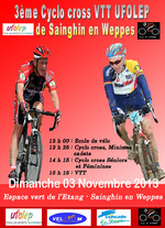 Présentation du 3ème cyclo cross VTT de Sainghin en Weppes 