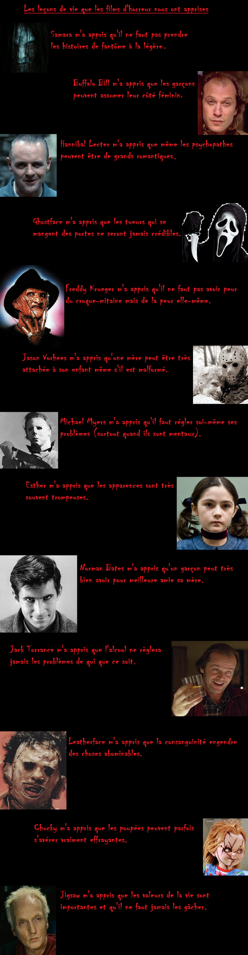 The life lessons that horror movies have taught us