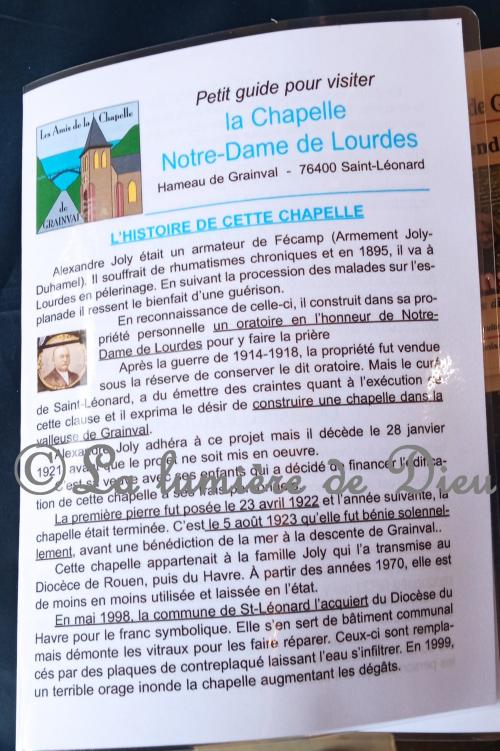 Saint-Léonard, chapelle Notre-Dame de Lourdes