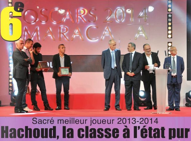 Hachoud meilleur joueur de la saison