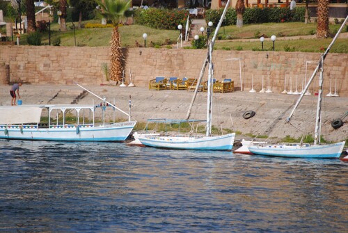 Vues du bateau, sur le Nil.