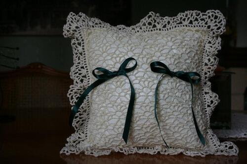 Le coussin des alliances pour le mariage de ma fille