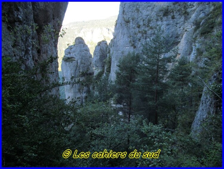 Gorges du Tarn, les échelles du rocher Cinglegros