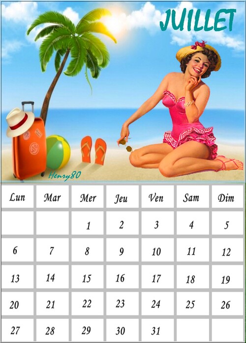 LES CALENDRIERS DU MOIS