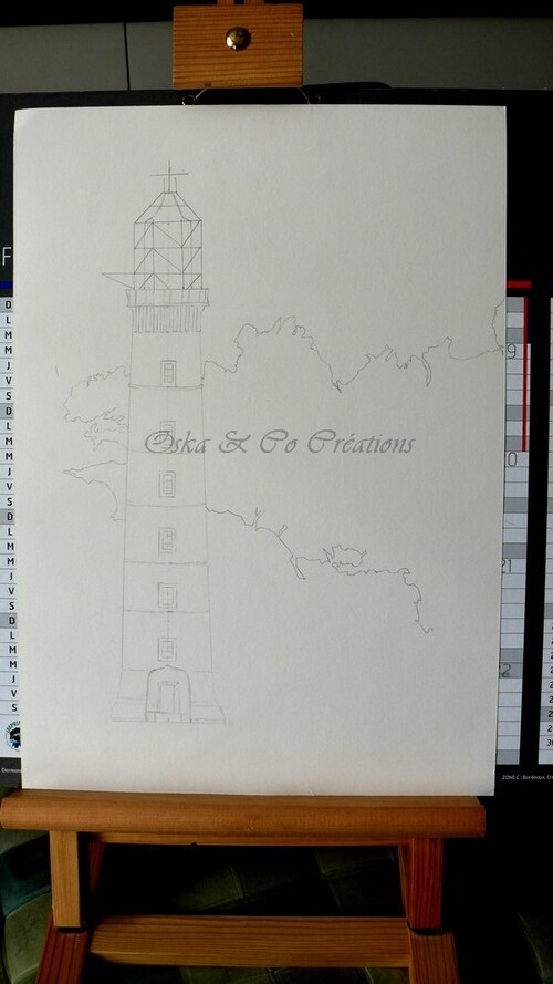 Phare et Bretagne esquisse