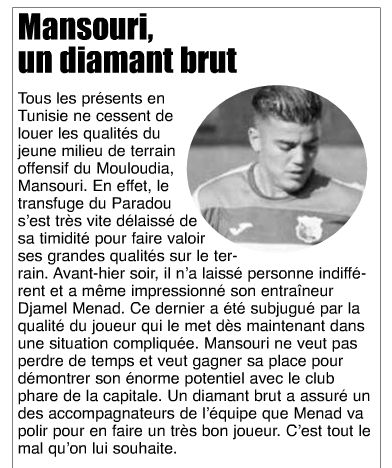 Mansouri épate tout le monde