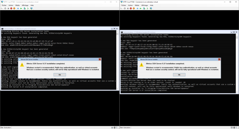 Configurer un serveur SFTP en failover sur Windows Serveur Core 2022