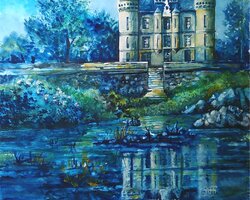 le château des tourelles (aquarelle)