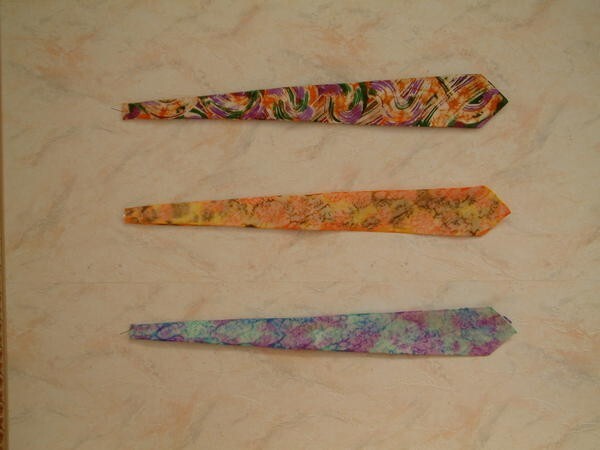 cravates en peinture sur soie