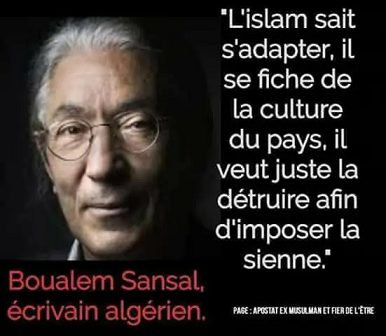 Notre seul ennemi : l'Islam, c'est un Algérien qui vous le dit !!!