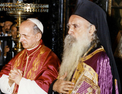 Declarațiile comune: Papa Paul VI și Patriarhul Atenagoras I & Papa Francisc și Patriarhul Bartolomeu I