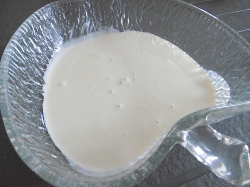 Crème anglaise au lait de coco