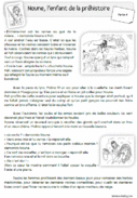 Lecture CE2 La préhistoire