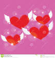 Coeur rouge avec des ailes ressemblant au curseur !!! ^0^