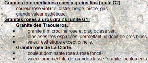                               " LE GRANIT ROSE de la CLARTE en PERROS GUIREC"