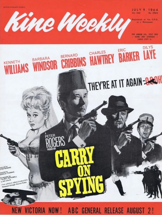 CARRY ON SPYING BOX OFFICE USA 1964