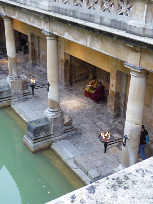Angleterre, Londres, l’abbaye et les bains Romains de Bath