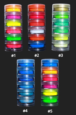 set de 6 pièces pigments candy set multicolore.