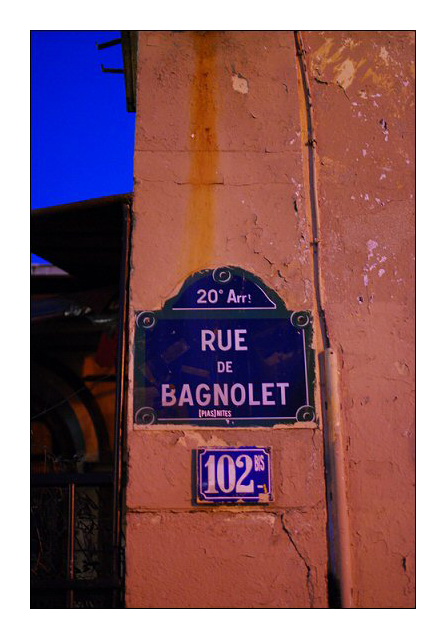 Le soleil de la rue de Bagnolet.  