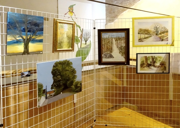 Des arbres remarquables peints par les artistes des Amis du Châtillonnais, à voir à la Maison de la Forêt de Leuglay