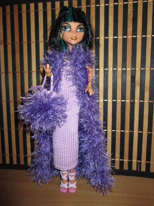 Robe et gilet long pour monster high