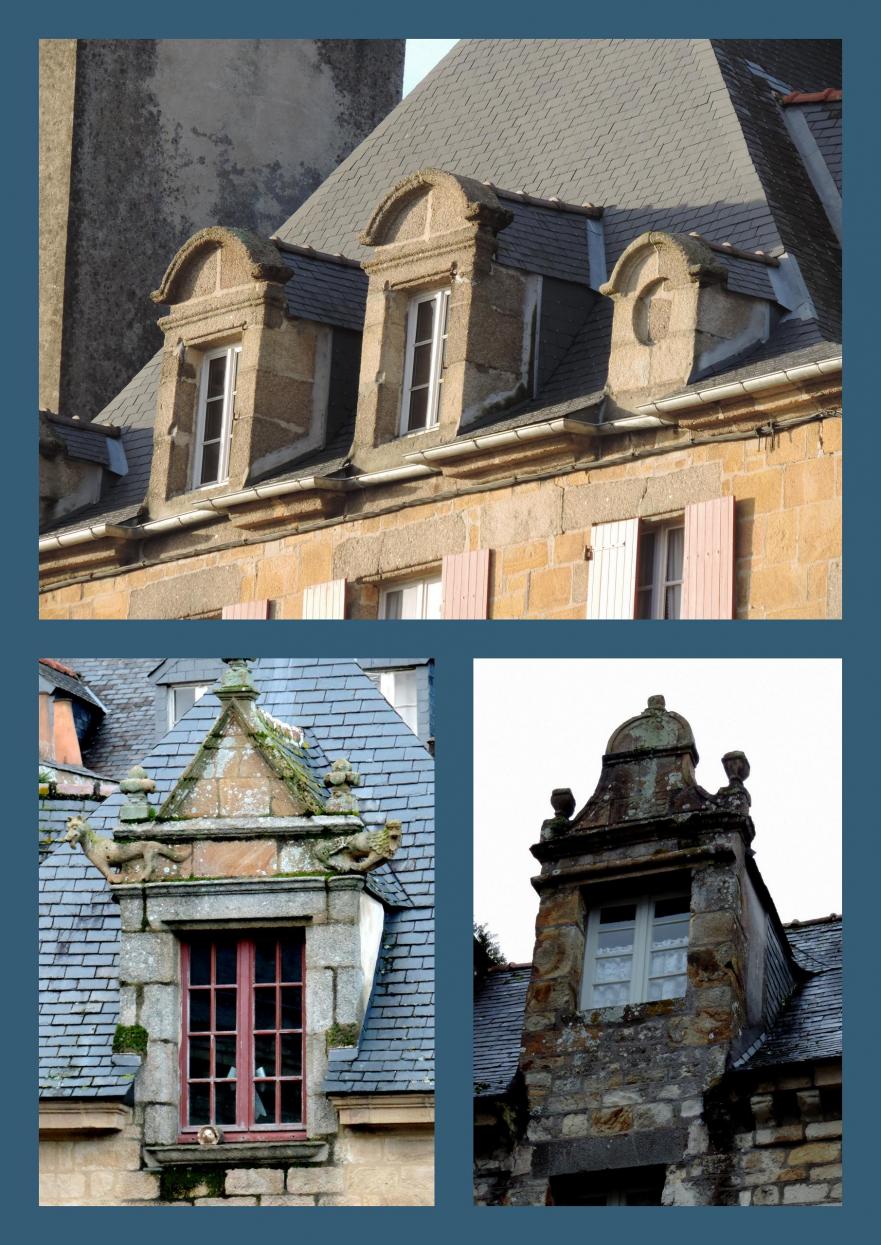 Lucarnes et chiens assis