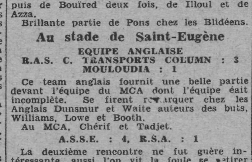 Dim 24.10.1943 à St Eugène RAS C Transports Column (Angleterre)-MCA 3-1