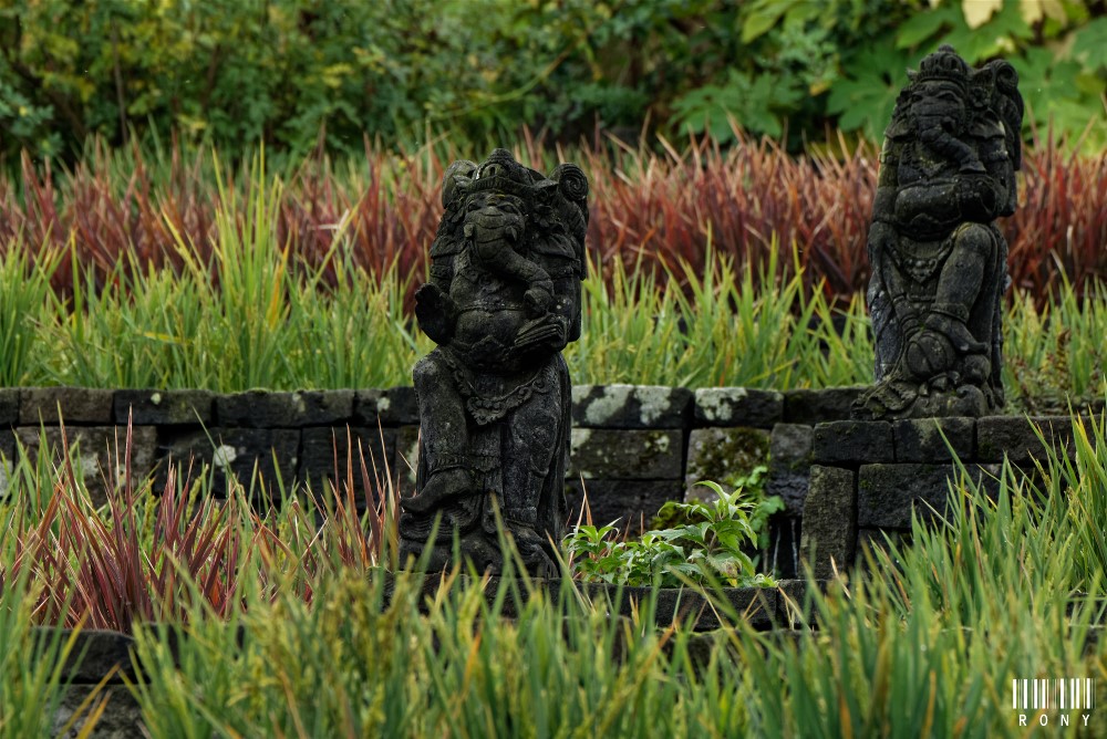 Les statues gardiennent de la rizière dans le royaume de Ganesha. Part.2