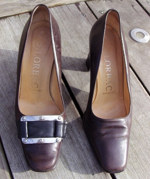 Chaussures vintage customisées