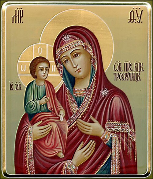 Icônes de la Sainte Vierge et de l'enfant Jésus