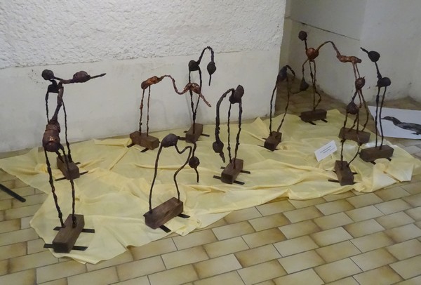 Une superbe exposition d'oeuvres d'artistes Châtillonnais sur le thème du festival "Au fil de l'onde, entrez en Seine"...