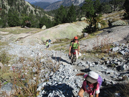 Famille/nonsco : estanh Obago (Circ de Colomèrs) - Val d'Aran/Espagne