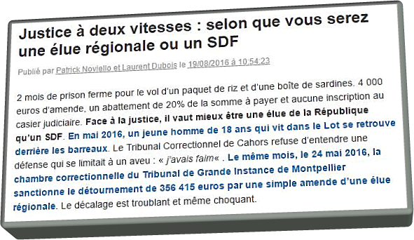 Justice à deux vitesses