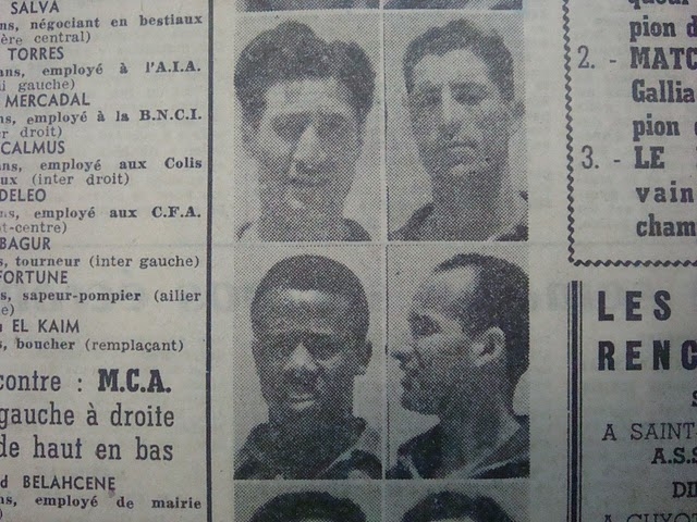 2.5.1954 Pour le titre GSA-MCA 0-0
