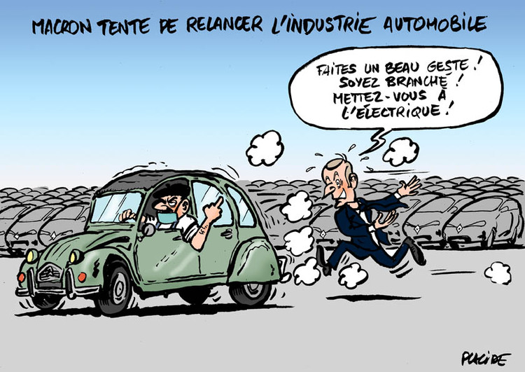 Macron tente de relancer l'industrie automobile